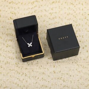 Graff Silver Necklace with Diamond Pendant